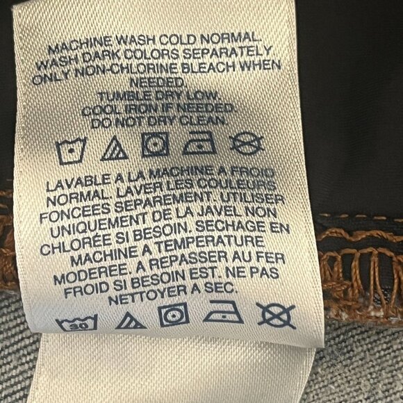 Lands End Jeans Womens Droit Taille Blue‎ Straight Mid Rise Size 18 W - Picture 8 of 8